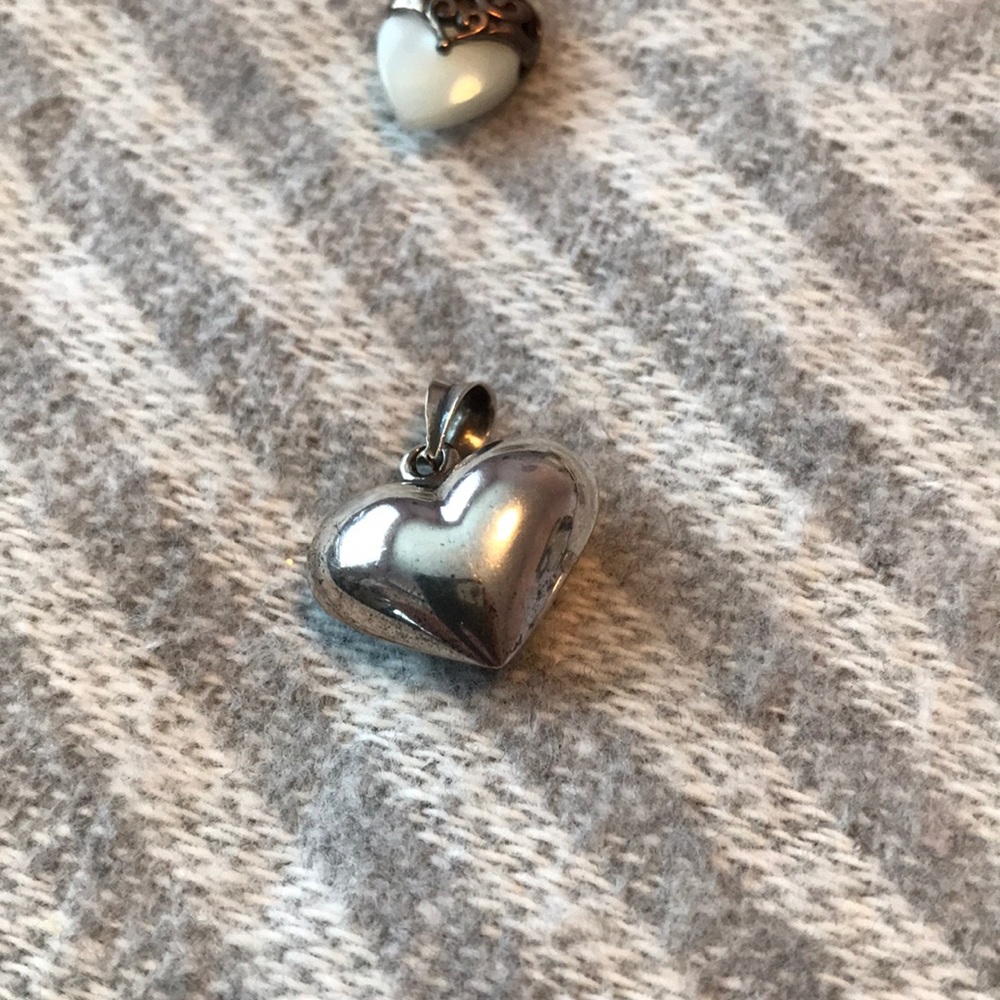 Silver Necklace Pendants Silver 925 Dolphin Turquoise Heart Thank You - Picture 14 of 16